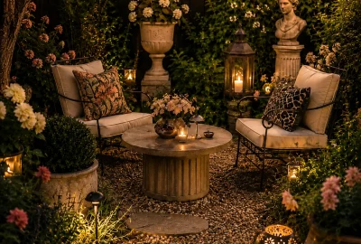 Maximalism Garden Courtyard